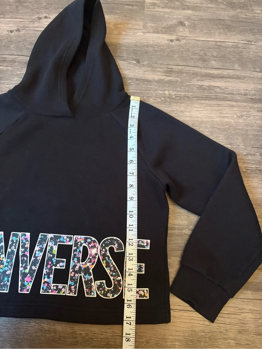 Converse Black Kids Hoodie Size Medium
